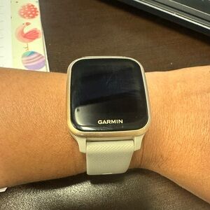 Garmin Gold Smartwatch with White Band